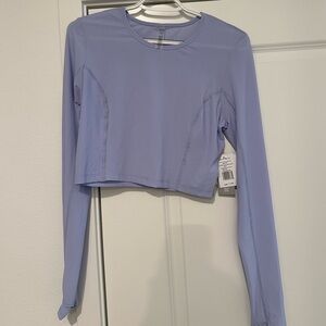 Beyond Yoga Lavender Long Sleeve Crop Tee